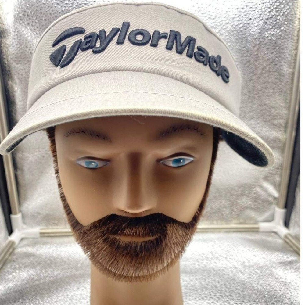TaylorMade Golf Visor Mens OSFA Gray Adjustable‎ Strap Embroidered Logo Hat